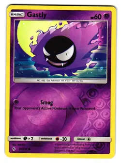 Gastly 68/214 Common Unbroken Bonds Pokemon Reverse Holo Lightly Played - Image 1