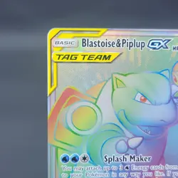Pokemon TCG Tag Team Blastoise & Piplup GX 253/236 Secret Rare Cosmic Eclipse - Image 3