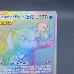 Pokemon TCG Tag Team Blastoise & Piplup GX 253/236 Secret Rare Cosmic Eclipse - Image 4