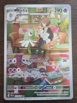 Kirlia 212/198 SV01: Scarlet & Violet Base Set Illustration Rare Full Art Holo - Image 1