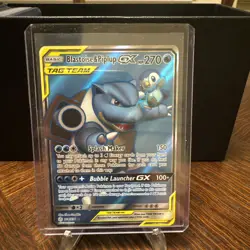 2019 Pokemon Blastoise and Piplup GX Full Art Cosmic Eclipse 214/236 Mint - Image 3