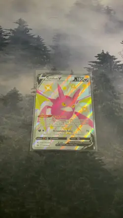 2021 Pokemon Shining Fates Crobat V SV104/SV122 Hyper Rare Holo - Image 1