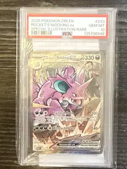 Pokemon TCG: Team Rocket's Nidoking ex 233/182 SIR (PSA 10) Destined Rivals - Image 1