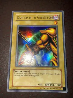 Yu-Gi-Oh! Right Arm Of The Forbidden One - LOB-122- Ultra Rare-Unlimited Damaged - Image 1
