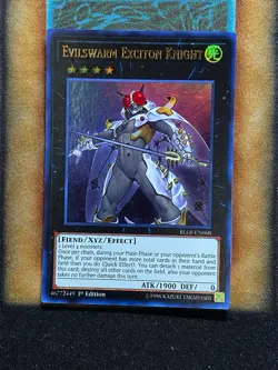 Yugioh Evilswarm Exciton Knight BLLR-EN068 Ultra Rare 1st Ed LP - Image 1