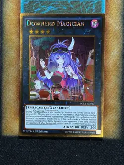 Yugioh Downerd Magician PGL2-EN047 Gold Rare 1st Ed NM - Image 1
