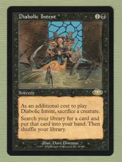 DIABOLIC INTENT MTG Planeshift - Rare - Pack to Sleeve - Never Played - NM - Image 2