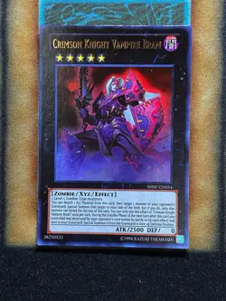 Yugioh Crimson Knight Vampire Bram SHSP-EN054 Ultra Rare NM - Image 1