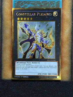 Yugioh Constellar Pleiades PGL3-EN066 Gold Rare 1st Ed LP - Image 1
