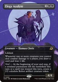 FOIL - Elegy Acolyte (Borderless) - Edge of Eternities (EOE) - Image 1