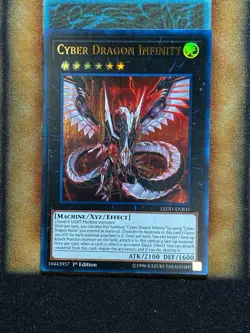 Yugioh Cyber Dragon Infinity LEDD-ENB31 Ultra Rare 1st Ed NM - Image 1
