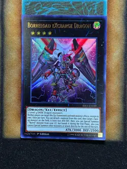 Yugioh Borreload EXcharge Dragon RIRA-EN039 Ultra Rare 1st Ed NM - Image 1