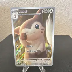 Pokemon TCG Furret 168/175 SV09 Holo 120 HP Scratch Jet Headbutt - Image 1