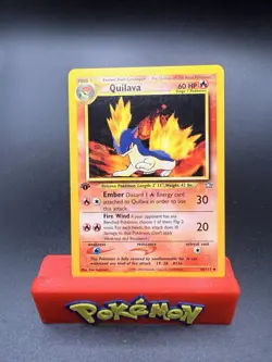 Vintage Pokemon Quilava Neo Genesis 46/111 1st Edition Fire Uncommon NM - Image 1