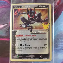 Greninja Gold Star Sealed SWSH144 2021 Celebrations Black Star Promo w/Swirl - Image 1