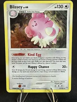 Blissey Mysterious Treasures Holo Rare Pokemon TCG 5/123 - Image 1