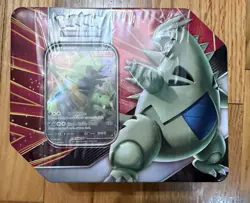 Pokemon TCG Tyranitar V Strikers Factory Sealed 5-Pack Tin. - Sealed - Image 1