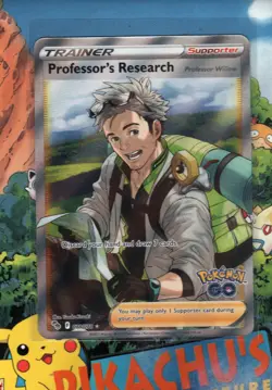 Pokemon TCG Professor's Research (Full Art) Ultra Rare Pokemon GO 078/078 NM/M - Image 1
