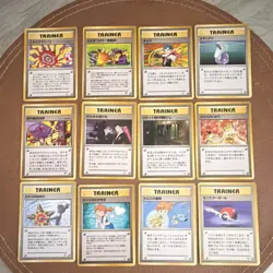Pokemon TCG Gym Heroes/Challenge Trainer Lot (12) Misty/Giovanni JP 1998 - Image 1