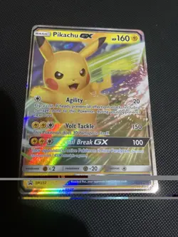 Pikachu GX SM232 - Sun & Moon Black Star Promo Holo Rare Pokemon TCG NM - Image 1