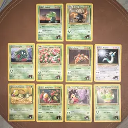 Pokemon TCG WOTC Gym Heroes Erika's Grass Lot (9) Oddish/Gloom Eng 2000 - Image 1