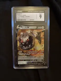 Steelix V Pokemon TCG Swsh04 Vivid Voltage ultra rare holo CGC 9 115/185 - Image 1
