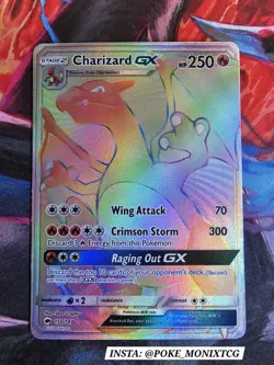 CHARIZARD GX SECRET RAINBOW RARE 150/147 SM03 BURNING SHADOWS - Image 1