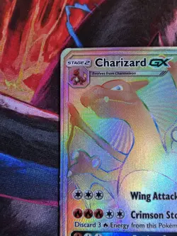 CHARIZARD GX SECRET RAINBOW RARE 150/147 SM03 BURNING SHADOWS - Image 2