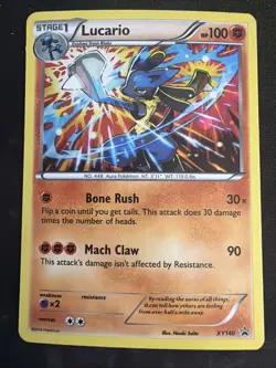 Pokemon TCG Lucario XY140 Holo Rare Black Star Promo NM/LP - Image 1