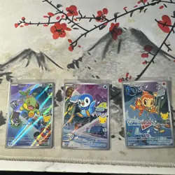 First Partner Series 1 Turtwig Chimchar Piplup Promo Set 040 041 042 Pokemon TCG - Image 1