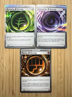 Pokemon Perfect Order Telepathic, Rocky And Growing Energy 086 087 088 Set NM ✨ - Image 1