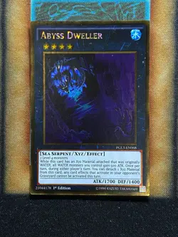 Yugioh Abyss Dweller PGL3-EN068 Gold Rare 1st Ed NM - Image 1