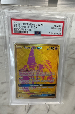 2019 Pokemon Tapu Lele GX SV94/SV94 PSA 10 Hidden Fates: Shiny Vault Holo Gem - Image 1