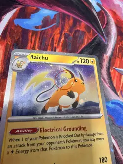 Raichu 026/165 Cosmos Holo Sam's Club Exclusive Promo Pokemon TCG: 151 X2 SWIRL - Image 3