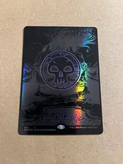 Swamp (Phyrexian) - (Oil Slick Raised Foil) Phyrexia: All Will Be One Foil - Image 1