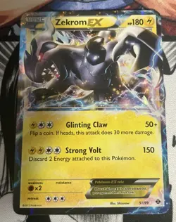 2012 Pokemon Next Destinies Zekrom EX Moderately Played No.51 - Image 1