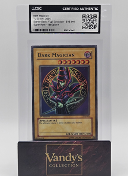 Konami Yu-Gi-Oh! Dark Magician SYE-001 CGC 1st Edition Super Rare - Image 1
