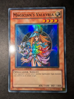 Yugioh Magicians Valkyria CT07-EN022 Limited Edition Super Rare Lightly Played - Image 1