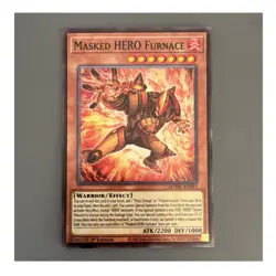 Yu-Gi-Oh! TCG Konami Masked HERO Furnace MZMU-EN015 Maze 1st Ed 2200/1000 - Image 1