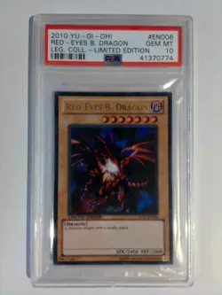 Yu-Gi-Oh Red-Eyes B. Dragon Legendary Collection LC01-EN006 PSA 10 - Image 1