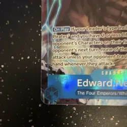 Edward Newgate OP08-043 Alt Art Two Legends One Piece English NM - Image 4