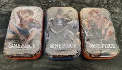 🔥ONE PIECE CARD GAME - TIN PACK ART SET VOL. 2 (TS-02, OP13) BROTHER SET🔥 - Image 1
