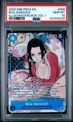 One Piece Boa Hancock Illustration Box Vol. 1 Promo ST17-004 - PSA 10 GEM MINT - Image 1
