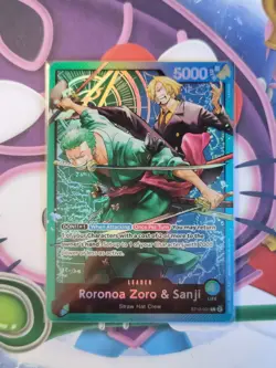 Roronoa Zoro Sanji One Piece TCG ST12-001 Leader English Card - Image 1