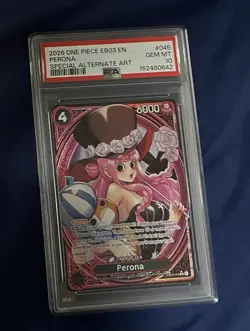 One Piece EB03-045 Perona SP Special Alt Art Foil PSA 10 English - Image 1