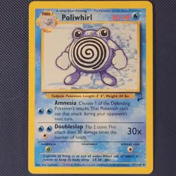 Poliwhirl 57/130 - Base Set 2 - Uncommon Vintage WOTC Pokemon Card - NM - Image 1
