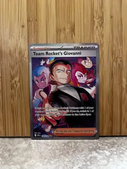 Pokemon card TCG Destined Rivals Team Rockets Giovanni Card 238/182 - Image 1