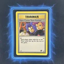 🌈Here Comes Team Rocket 71/82 Non Holo Rare Card Pokemon Team Rocket Trainer🌈 - Image 2