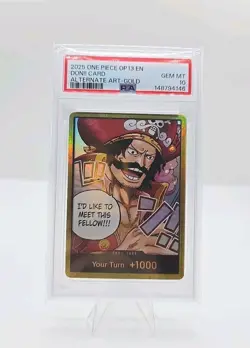 2025 ONE PIECE OP13-CARRYING ON HIS WILL DON!! CARD ALT ART-GOLD PSA 10 - Image 1