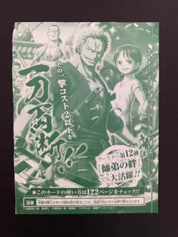 Roronoa Zoro P-094 Jump Promo One Piece Card Japanese | SEALED - Image 3